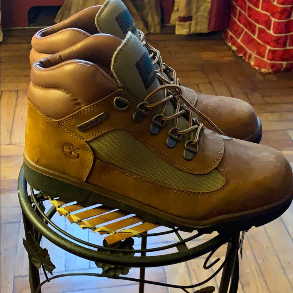 Timberland beige boots.